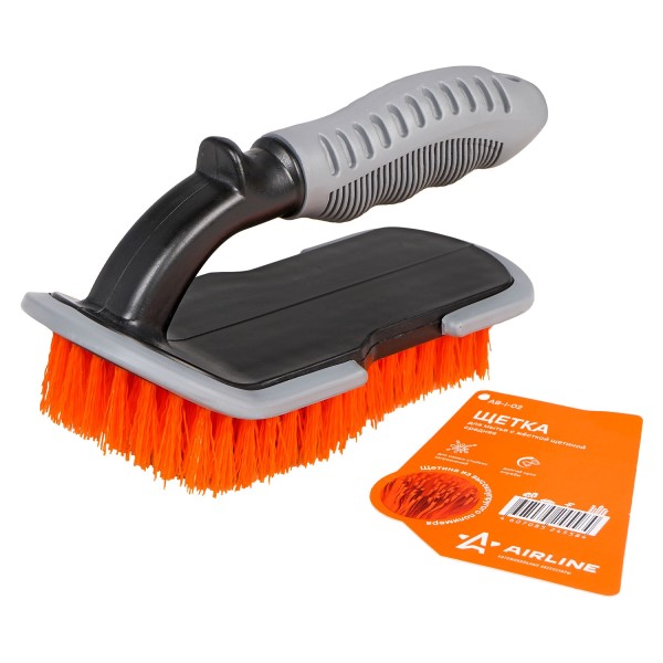 Щетка  для  мойки Airline средняя с жесткой щетиной для мытья дисков