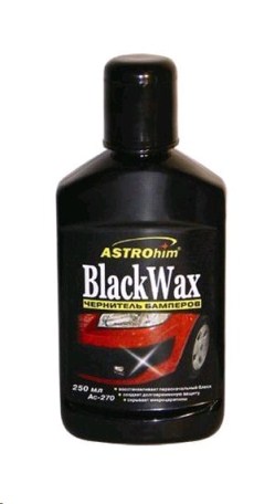 Полироль цветная   АСТРОХИМ  чернитель бамперов 250мл.