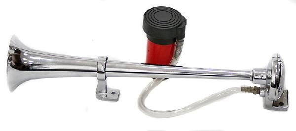 Сигнал воздушный 1-рожк. с компр. (хром) DB-119