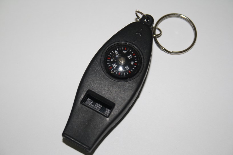 Компас-свисток (термометр) СЛЕДОПЫТ, с карабином/144/