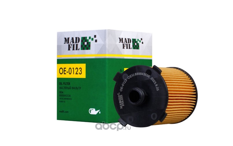 Фильтр масляный MADFIL  OE-0123 (HU8014Z) GEELY Monjaro/Tugella/ VOLVO XC