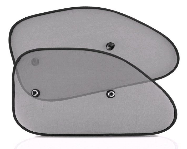 Шторки боковые 2шт. на присосках 65х38см передние (солнцезащитные) на каркасе