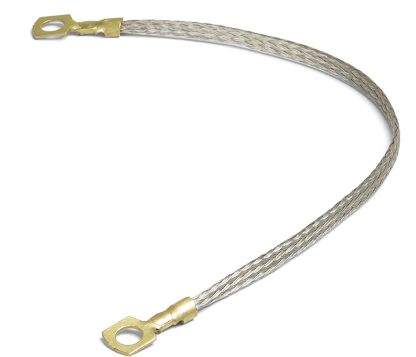 Провод массы плетенка 300мм. медная с покрытием