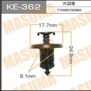 Пистон (клипса крепежная пласт.) KE-362 Европа
