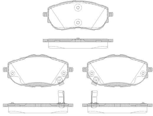 Колодки тормозные Toyota Corolla передние