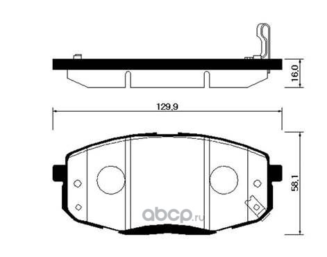 Колодки тормозные дисковые