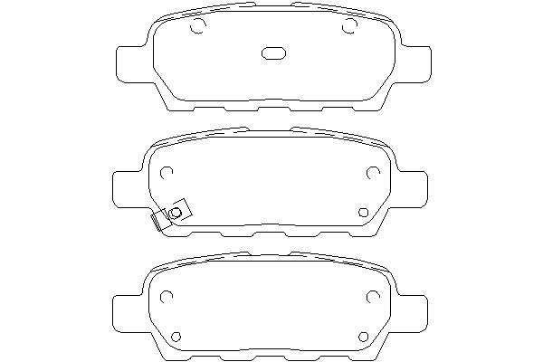 Колодки тормозные Nissan X-TRAIL/QASHQAI/ TIIDA/INFINITI FX/Renault KOLEOS задние