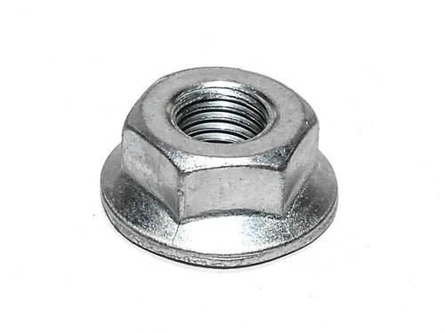 Гайка М 6 фланцевая низкая с юбкой  под кл. S10   стяжки АКБ 2101