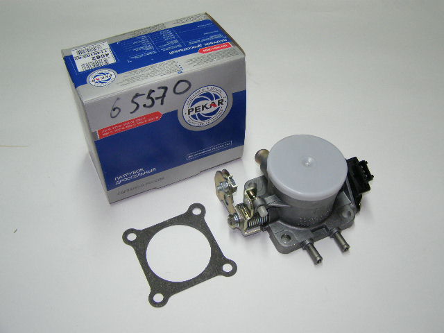 Патрубок дроссельный заслонки ЗМЗ-406,ГАЗ-3102,3110,31105 с датч.