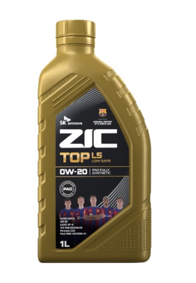 Масло моторное ZIC TOP LS 0W20 (1л.) синт. бенз., диз.