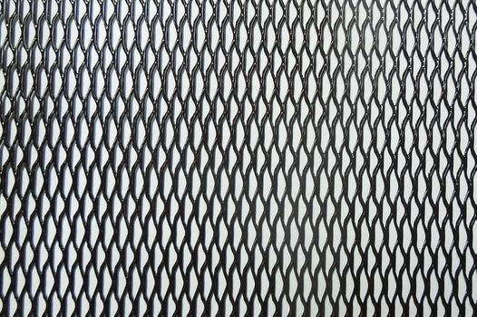 Сетка декор алюмин. ячейка 15мм х 4,5мм черная размер 100х20см