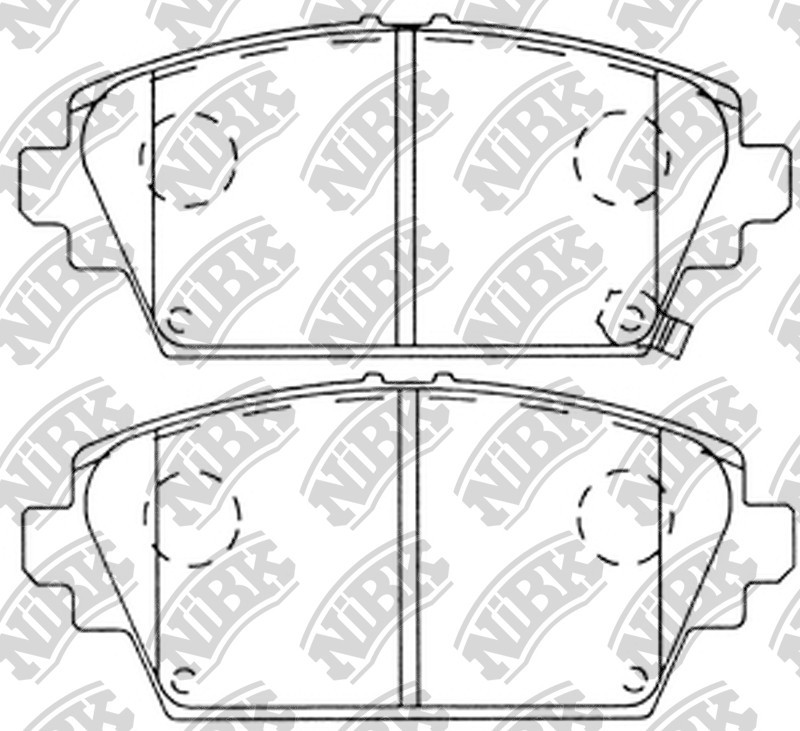 Колодки тормозные Honda Accord 98-02, Nissan Almera Tino 00--, Primera (P12) 02-- передние