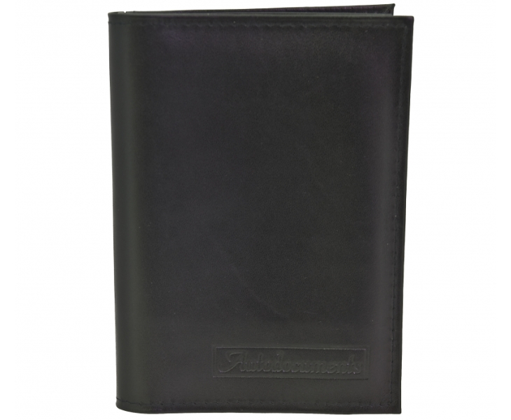 Бумажник автоводителя кожа черный с тиснением  Autodocuments