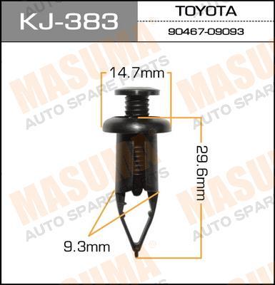 Пистон (клипса крепежная пласт.) KJ-383
