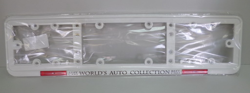 Рамка под номер из 2 шт. с катафотами  007 белая