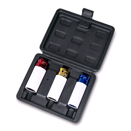 Набор головок ударных для шиномонтажа 1/2 (17,19,21мм) 3предм. 6-гранных глубоких с пласт. покрытием