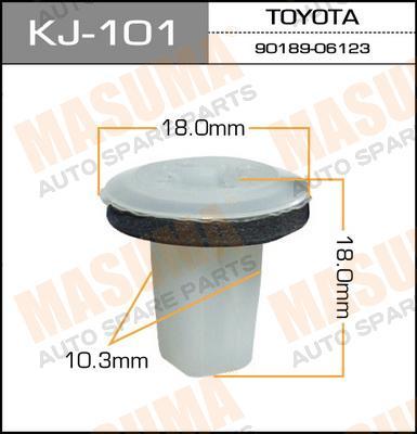 Пистон (клипса крепежная пласт.) KJ-101/K-101