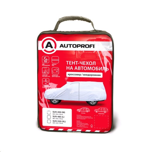 Тент на джип Размер  L (485х185х145см) водонепроницаемый, двойные швы, молния для двери водителя