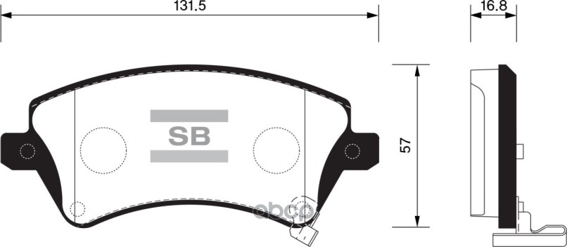 Колодки тормозные передние Toyota Corolla (UK) 1.4-2.0D 02-06, Corolla Verso 1.4 (UK) 1.4-2.0D 02-04