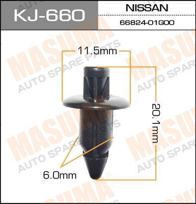 Пистон (клипса крепежная пласт.) KJ-660