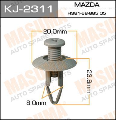 Пистон (клипса крепежная пласт.) KJ-2311