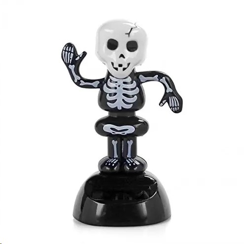 Игрушка на панель СКЕЛЕТ на солнечной батарее