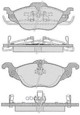 Колодки тормозные передние Opel Astra G 98-04  RAICAM c ABS