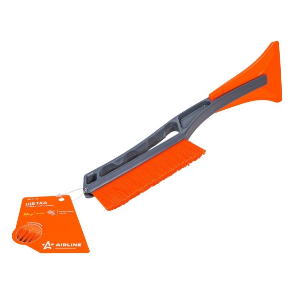 Щетка для снега cо скребком 34 см.