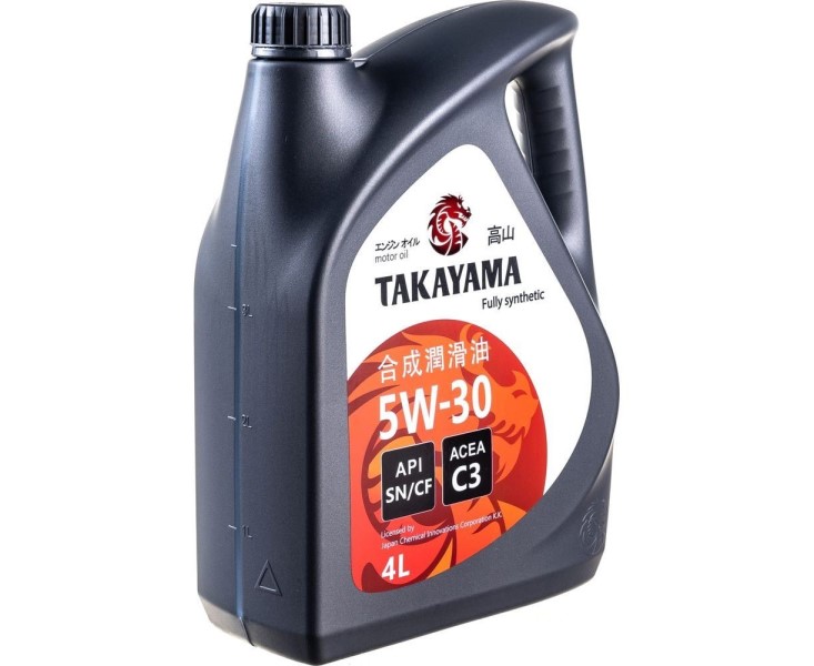 Масло моторное TAKAYAMA 5W30 SN/CF C3 (4л.) синтетическое (ж/б)