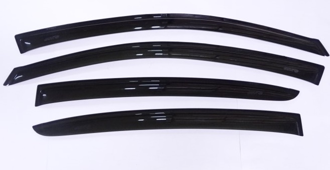 Дефлекторы дверей (ветровики) Kia Rio 4 /седан c 2017 г./