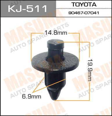 Пистон (клипса крепежная пласт.) KJ-511