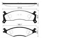 Колодки тормозные передние Kia Sportage 93-) YES -Q