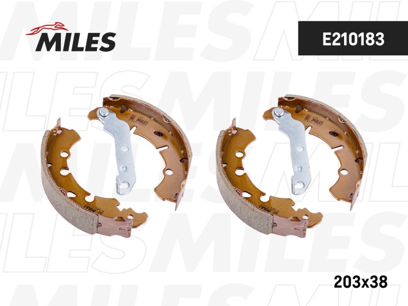Колодки барабанные Ford Fiesta 1.25-1.8D 95-/FUSION 1.25-1.6D 00-/Mazda 2 03- E210183