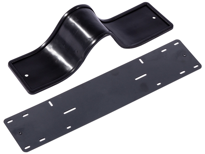 Рамка  под  номер черная силиконовая с адаптером