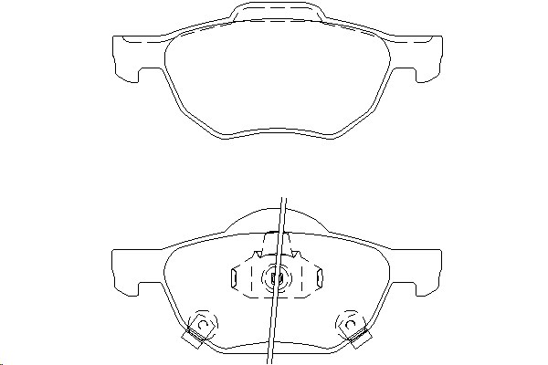 Колодки тормозные Honda ACCORD 2003=) передние