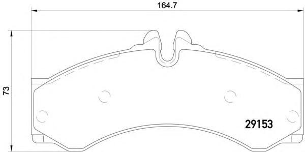 Колодки тормозные дисковые, комплек