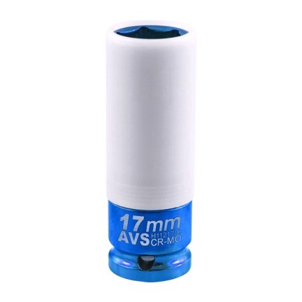 Головка торцевая ударная для шиномонтажа  1/2   6-гранная 17мм  с пласт. покрытием