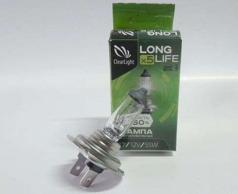 Лампа Clearlight H7-12-55 +50 Long Life