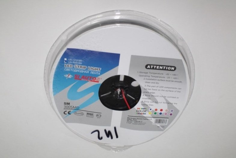 Светодиодная лента 12V  1м 300 SMD белый крупный диод