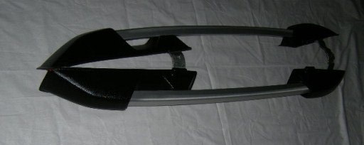 Рейлинги продольные на крышу 1118 Калина, 2190 Гранта с поперечиной серебристый