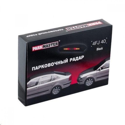 Парктроник (парковочный радар) 4 датчика, черные (диаметр 18.8 мм, фреза)