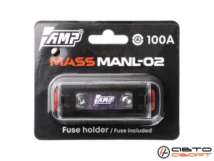 Держатель предохранителя ANL вход/выход 8/4GA с предохранителем 100А