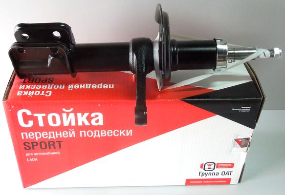 Амортизатор для ВАЗ 2110-12 передний левый - стойка в сборе газовый Спорт (Группа ОАТ)