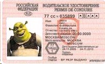 Бланк  удостоверение водителя  шуточное
