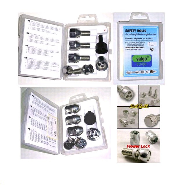 Болты колесные (секретные)  M12*1,50 L=40/95мм. S=17мм (SGX)