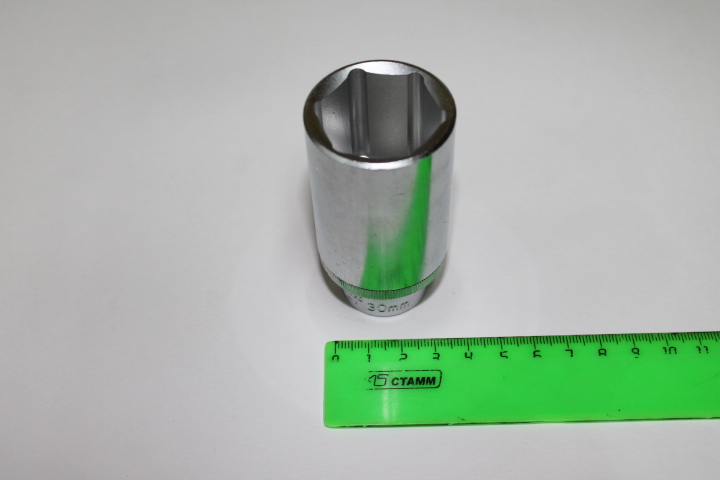 Головка торцевая 1/2  6-гран. 30мм. глубокая