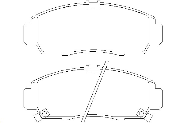 Колодки тормозные Honda CIVIC Sedan 2006 =), STREAM 00 =) передние