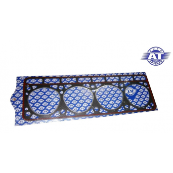 Прокладка Г-3302 ГБЦ ЗМЗ-402 с герметиком (треугольное отверстие)