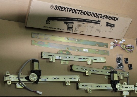 Стеклоподъемник 1118 Калина, 2190 Гранта передний электрический /2 шт./ реечные