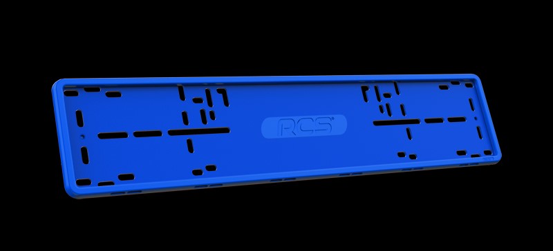 Рамка под номер RCS силикон синяя 1шт.